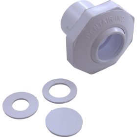 Inlet Fitting, Pentair, 1" Slip, Economy Insider, White | 542000 55 110 3400 1.jpg