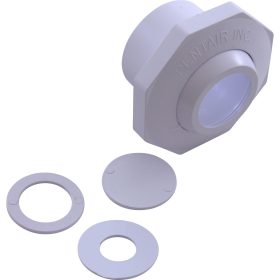Inlet Fitting, Pentair, 1-1/2" Slip, Economy Insider, White | 542002 55 110 3410 1.jpg