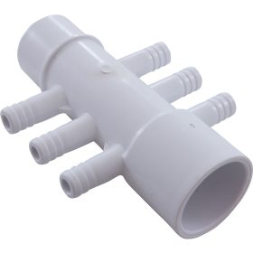Manifold, 3/8" Barb, 6 Port, Flow Thru, 1" Slip x 1" Spigot | 672-3900 55 270 2208 1.jpg
