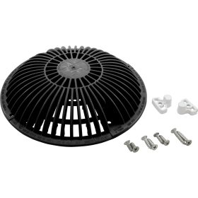 Main Drain Grate, Retro 8" Round, MoFlow, w/Hardware, Dark Gray | R8MF105 55 300 1136 1.jpg