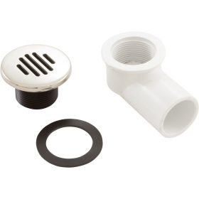 Drain Assy, Waterway Lo-Profile, 3/4"s, SS/Black|640-0401S