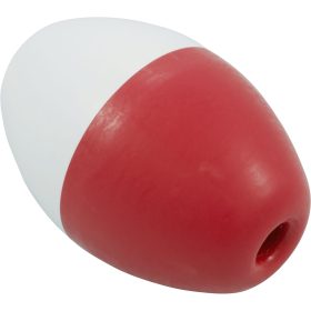 Float, Pentair #350, 3" x 5", Oval, Fits 1/2" Rope, Red/Wht|R181026