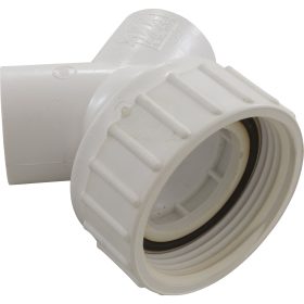 45 Wye,1-1/2" Male Buttress Thread 1" Slip x Union, Low Pro|400-3145