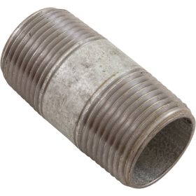 Nipple, Galvanized, 2" x 3/4" Male Pipe Thread|ZNG042