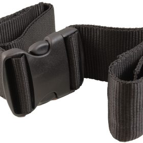 Spineboard Strap, Kemp USA, Two-Piece w/ Buckle, Black|10-302-BLK