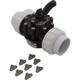 Diverter Valve, 2In Unions, 2-Way, Black | 25922-204-000 Diverter Valve, 2In Unions, 2-Way, Black | 25922-204-000
