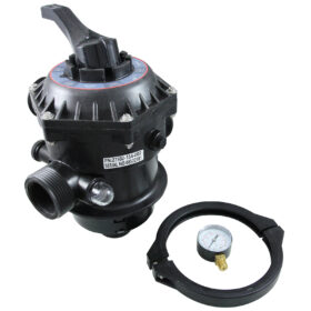 Multi-Port 1.5In Fpt Valve Black T/M Sand With Clamp | 27502-154-000 Multi-Port 1.5In Fpt Valve Black T/M Sand With Clamp | 27502-154-000