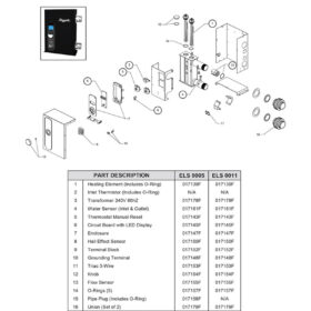 Triac, Raypak ELS 0005/0011, 3-Wire l 017153F Triac, Raypak ELS 0005/0011, 3-Wire l 017153F exploded parts diagram (item #11)