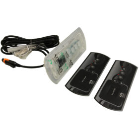 Gecko in.k336 Topside Control Panel (5-Button Rectangular LCD with Bac